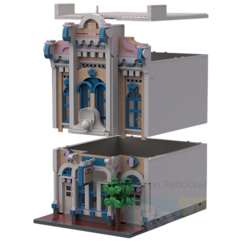 Vintage Collectible Toy Store - 판타지 캔디 샵 MOC 빌딩 블록