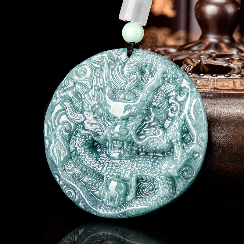 버마산 경옥 드래곤 펜던트 목걸이 여성용 선물 패션 액 - Vintage Necklace 리뷰 및 가격