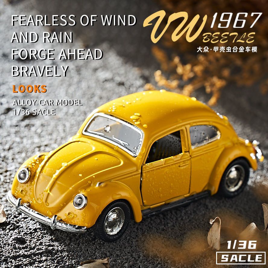 1:36 비틀 클래식 빈티지 자동차 다이캐스트 합금 모 - Vintage Collectible Hot Wheels 리뷰 및 가격