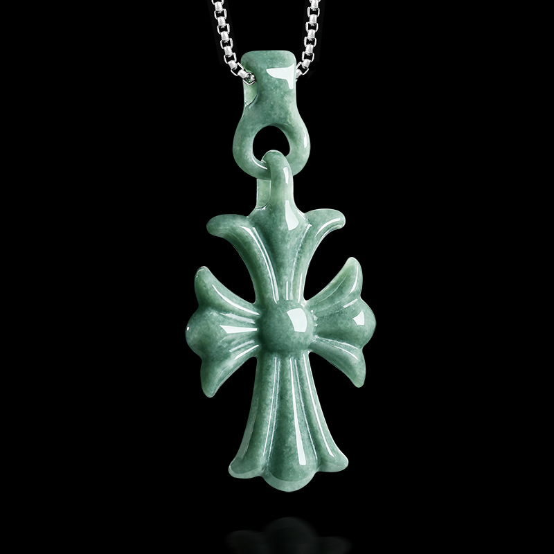 천연 버마산 경옥 십자가 펜던트 목걸이 주얼리 디자이너 - Vintage Necklace 리뷰 및 가격