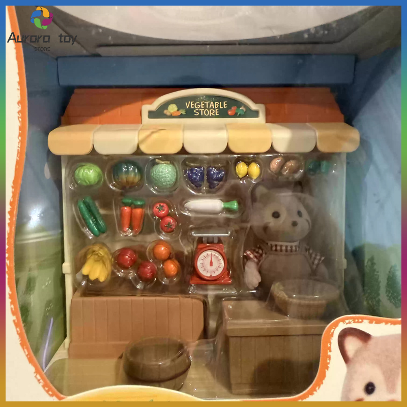 실바니안 패밀리즈 단종된 상점 시리즈 너구리 야채 가게 - Vintage Collectible Toy Store 리뷰 및 가격