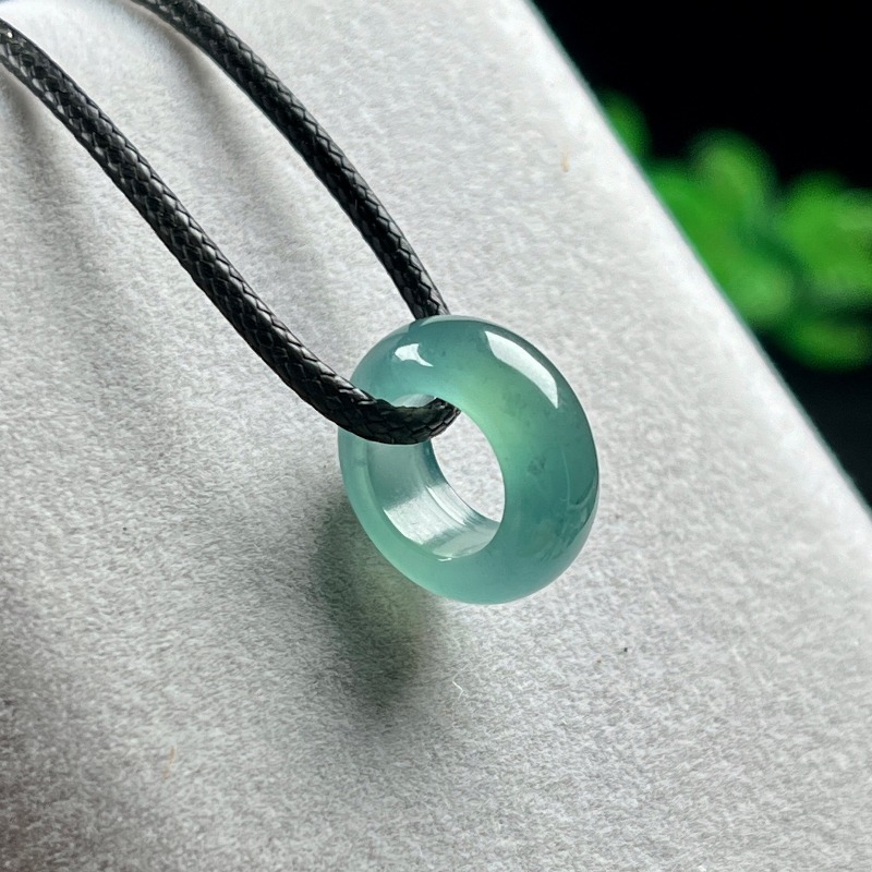 천연 에메랄드 블루 워터 럭키 비드 링 펜던트 미얀마  - Vintage Necklace 리뷰 및 가격