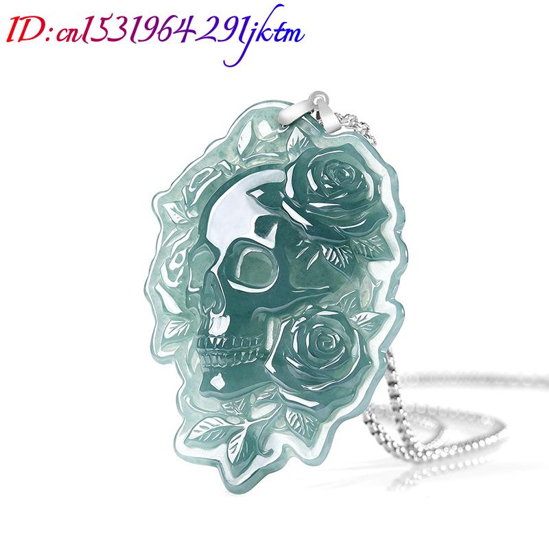 천연 버마산 비취 두개골 펜던트 목걸이 패션 빈티지 9 - Vintage Necklace 리뷰 및 가격